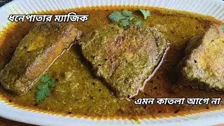 ধনেপাতায় কাতলা মাছ! এমন স্বাদ আগে খাওনি | New Unique Katla Fish Recipe