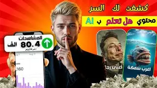 الربح من الذكاء الاصطناعي بدون منافسة - ابدا هذا التريند و اربح من التيك توك و اليوتيوب و ريلز 🌍🚀