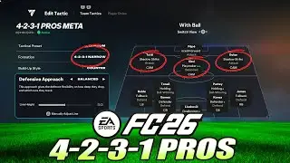 Игроки FC 26 PRO, получившие наибольшее количество метаформаций 4-2-3-1 (лучшие тактики и роли) д...