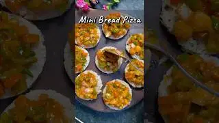 Mini Bread Pizza | Quick & Easy Snack Recipe | Instant Pizza in 5 Minutes | Bread Pizza on Tawa 🍞