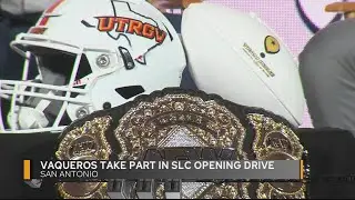 UTRGV football participate in 2024 SLC Opening Drive