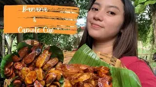 Making Banana and Camote Cue | Filipino Street Food Treat! 🍌🍠