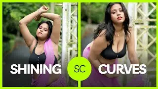 BONG BEAUTY IN OUTDOOR FEAT - Jazzleen | SAREE FASHION VLOG | SHINING CURVES | 2025 | FULL 4k VIDEO