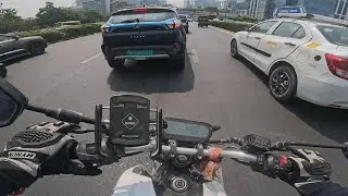 Hyper Riding on Revolt RV 400 in Gurugram DLF CyberCity | Everyday Traffic Jumper