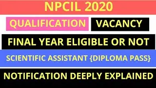 NPCIL VACANCY 2020