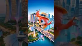 Wow! 😲 Chidiya gayi Singapore ghumne | Hindi moral cartoon #ai #chidiya #animation