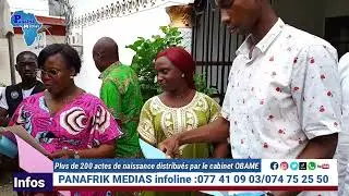 #panafrikmedias Plus de 200 actes de naissance distribués par le cabinet OBAME #ctri