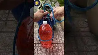 Learn to tie a bottle in just 2 minutes #tips #diy #tricks #yt #bottle