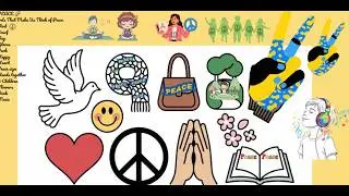 Trinity 1 and 2.  Talking about peace, set to music. Verb to be and the verb to love.