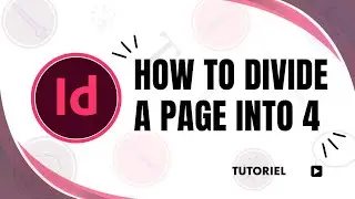 how to divide a page into 4 in indesign