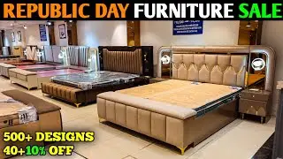 Trending Furniture Designs on Republic Day Sale in Kirti Nagar Furniture Market Delhi | Beds Sofaset