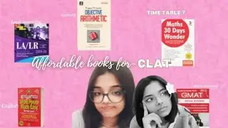 Best affordable books for CLAT prep+ time table and strategies|For droppers and Clat 2027 aspirants