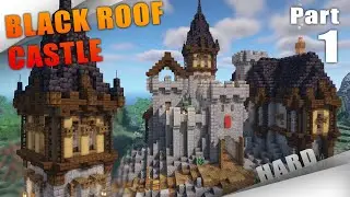 How To Build a BEAUTIFUL Medieval CASTLE BASE for 3+ Players PART 1 Minecraft TUTORIAL