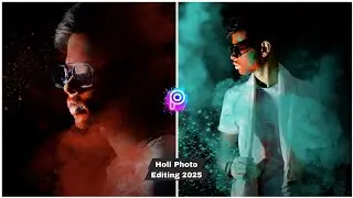 Holli photo editing 2025 tutorial || picsart best holi photo editing #holi #trending #hollidance