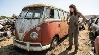 ASMR Car Restoration | Volkswagen Bus T1 Full Restoration from Rust to Two-tone Red & White