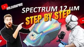 Prismatic SPECTRUM 12 microns paint over white basecoat (Motorcycle tank)