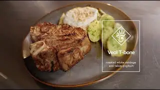 Veal T-Bone with Roasted Cabbage & Tahin-Yoghurt