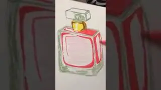 Perfume bottle #markersart #drawing #art #artist #artoftheday #artislife #artwork #artshorts ✏️🖍