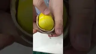 Unpacking Kinder Surprise chocolate egg