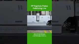 PP Regrinds Flakes Pelletizing Line, PE / ABS / PS / PC Flakes Recycling Pelletizer - Purui