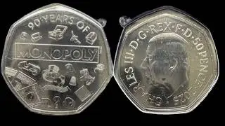 СТОИМОСТЬ МОНЕТЫ 50 ПЕНСОВ &laquo;МОНОПОЛИЯ&raquo; 2025 ГОДА + ОБЗОР