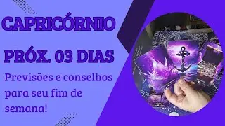 CAPRICÓRNIO ♑ FIM DE SEMANA Você vai resolver um problema com maestria 👓