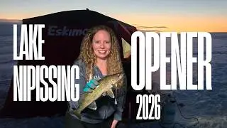 Awesome Lake Nipissing Opener! **Walleye *TITech Fan Unboxing *Diesel Heater Problems *Cooking**
