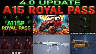 bgmi/pubg 4.0 update A15 Royal pass 1to100 RP full rewards A15 Royal pass reward bgmi new Royal pass