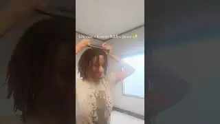 Moisturize and Style my locs with me while listening to Korean R & B 🩷