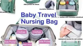 Baby travel nursing bag