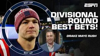 DRAKE 'DRAKE MAYE' MAYE! 🤑 Patriots QB 30+ rushing YDs is a SLAM DUNK for Divisional Round | Get Up