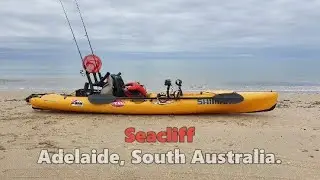 Kayak fishing at Seacliff.