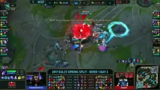 Misfits VS Giants  Game 3 Highlights 2017 EULCS Spring