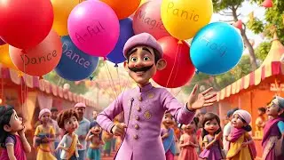 🎈 Balloons Wala | Gubbare Wala Song | Hindi Baby Rhymes for Kids & Toddlers | Colorful Balgeet