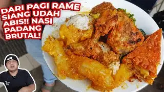 KALAP MAKAN NASI PADANG!! GEDE GEDE MURAH SIH!!! SIANG DAH ABIS!