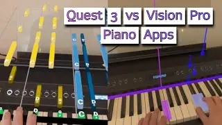 Обучение игре на фортепиано на Quest 3 и Vision Pro