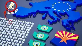 What If Every US State Was Inside EU? | 3D Size Comparison