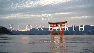 4K Realtime view of Japan for 7 minutes. Relaxing static shot of Itsukushima Torii after sunset.