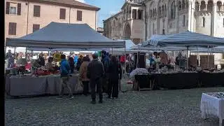 Antiques Market in Modena Italy