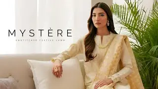 Saffron Mystere Unstitched Festive Lawn'25 | Saffron Embroidered Lawn Unstitched Collection 2025