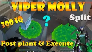 Valorant Top 20 Viper Post Plant and Execute Molly Lineups for Split | Valorant Tips and Tricks |