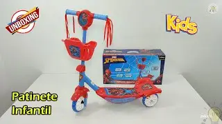 Como montar Patinete Infantil 3 rodas com Som e Luz Unboxing