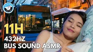 Healing Sleep With BUS SOUND ASMR To Stop Thinking In 11 Hours - Black Screen For Deep Sleep