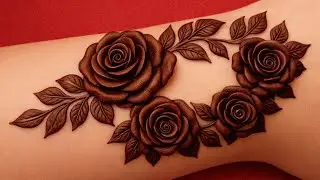 Beautiful Rose mehndi designs | easy mehndi designs rose | mehndi designs 