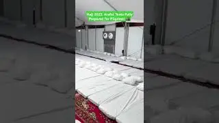 🕋Hajj 2025: Arafat Tents Fully Prepared for Pilgrims #hajj2025 #arafat #pilgrim #makkah #shorts