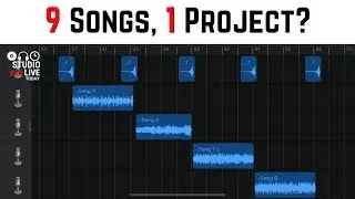 Как объединить несколько песен в один проект (GarageBand iOS)