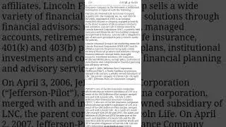 Life insurance co Lincoln