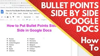 Как разместить маркеры рядом в Google Docs