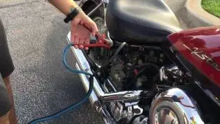 Jump starting a dead battery [Motorcycle]