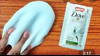 How to make slime at home with DOVE SHAMPOO /without borax and activator / slime with just 2 things
